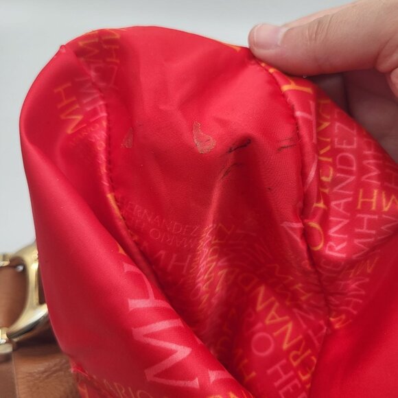 Mario Hernandez Columbian Brown Leather Hobo Shoulder Bag Purse HTF *READ Flaws - Picture 8 of 12